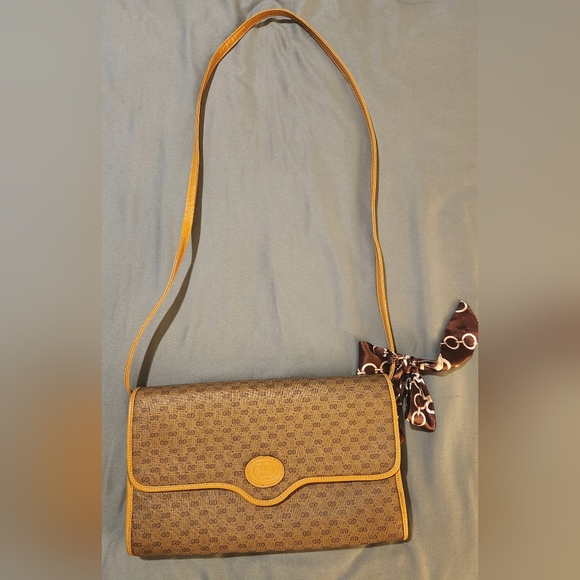 Gucci Brown and Tan Crossbody Bag - Picture 1 of 14